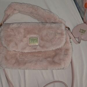 Pink furry juicy Couture bag